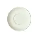 Winco BSC-4-AW China Saucer, 4" x 4" Round Porcelain, American White, Rolled Edge - 1 Dozen 1 image