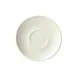 Winco BSC-45RE-AW China Saucer, 4.5" Diameter x 0.75" Porcelain, American White Finish - 1 Dozen 1 image
