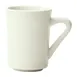 Winco BSM-8-AW China Mug - 8 oz White Porcelain 3"3/8" W x 3"3/8" D x 4"1/4" H - 1 Dozen 1 image