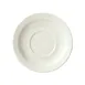 Winco BSR-558NR-AW China Saucer, 5-5/8" Diameter Round Porcelain, American White Finish - 1 Dozen 1 image