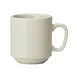 Winco MMC-10-AW China Mug, 10-Ounce Porcelain, White, 3-1/4"W x 3-1/4"D x 3-1/2"H, Stackable - 1 Dozen 1 image