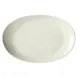 Winco OKP-1275PL-AW Oval China Platter, 12"¾ x 10"¼ x 1½" Porcelain, American White Finish - 1 Dozen 1 image