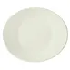Winco OKP-13PL-AW Oval Porcelain China Platter, 13" x 11-3/8" x 1-1/2", White Finish - 1 Dozen 1 image