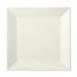 Winco RPS-1125-AW Square China Plate, 11-1/4" x 11-1/4" x 1/2", Porcelain, American White - 1 Dozen 1 image