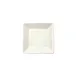 Winco RPS-5-AW - 5" x 5" Square Porcelain China Plate, White Finish, 5", 1/2" Height - 1 Dozen 1 image