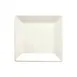 Winco RPS-8-AW Square China Plate, 8" x 8" x 3/4" Porcelain, American White Finish - 1 Dozen 1 image