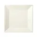 Winco RPS-925-AW China Dinnerware Plate, 9-1/4" Square Porcelain, American White Finish - 1 Dozen 1 image