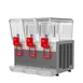 Omcan USA 49027 Beverage Dispenser with 3 Bowls / Churn / Impeller Type - 3.0 Gal (each) - 750W 1 image