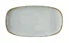 Yanco IB-213 Iris Blue Oval China Plate, 12.875" x 7" x 1", Dishwasher & Microwave Safe - 1 Dozen 1 image