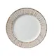 Yanco LE-106 - Legna Bread Plate, 6"1/8" Round China, White & Brown, Microwave Safe - 1 Dozen 1 image