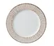 Yanco LE-110 Legna Dinner Plate, 10"¼ China, White/Brown, Dishwasher & Microwave Safe - 1 Dozen 1 image