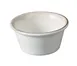 Yanco LE-303 - Sauce Dish, 3 1/8" x 1 1/2", 3 Oz, White & Brown China, Dishwasher Safe - 1 Dozen 1 image