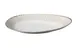 Yanco LE-311 - Oval Legna China Plate, 11 3/4" x 7" x 1 7/8", White & Brown Dishwasher Safe - 1 Dozen 1 image