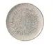 Yanco LE-710 Round China Plate, 10"¼ Diameter, White/Brown, Dishwasher & Microwave Safe - 1 Dozen 1 image