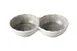 Yanco MI-506 - Gray Melamine Sauce Dish, 5"3/4 x 3" Two‑Divided, 2 oz - 1 Dozen 1 image
