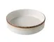 Yanco RO-2708 - Rockeye Round China Bowl 8" Diameter 35 oz White/Brown Microwave Safe - 1 Dozen 1 image
