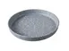 Yanco ST-106 - Stone Art Round Plate, 6" x ¾" Gray Melamine, Dishwasher Safe - 1 Dozen 1 image