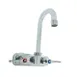 Fisher 26298 Workboard Faucet, 4” Backsplash Mount, Lever Handles 1 image