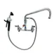 Fisher 76149 Utility Spray Unit, Backsplash Mount, 8" Centers, Swivel Elbow 1 image