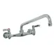 Fisher 98094 Econo Faucet, 8” Adjustable Wall Mount, Lever Handles 1 image
