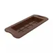 Louis Tellier SCG066 Chocolat Dubai Bar Mold, 6.1" x 2.95" x 0.6", 5.9 oz, Flex Non‑Stick Silicone 1 image