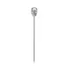 Mercer M37064 Barfly Cocktail Picks, 4-3/8", Skull Top, 18/8 Stainless Steel - Pack 1 image