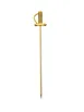 Mercer M37065GD Barfly Cocktail Picks, 4-5/8", 18/8 Stainless Steel, Gold-Plated Finish - Pack 1 image