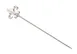 Mercer M37208 Barfly Cocktail Picks, 4-3/8", Fleur de Lis Top, 18/8 Stainless Steel - Pack 1 image