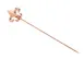 Mercer M37208CP Barfly Cocktail Picks 4-3/8" Stainless Steel Copper-Plated Fleur de Lis Top - Pack 1 image