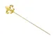 Mercer M37208GD Cocktail Picks, 4-3/8" Fleur de Lis, 18/8 Stainless Steel, Gold Finish - Pack 1 image