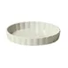 Winco QBD-75-AW - 18 oz Round Porcelain Baking Dish, 7" x 7" x 1.25" White Fluted - 1 Dozen 1 image