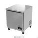 Asber AUTF-27-P 28" 1-Door Undercounter Freezer, Stainless Steel, 6.35 cu. ft., R290, 0°F to -8°F 1 image