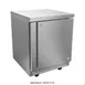 Asber AUTF-27-P 28" 1-Door Undercounter Freezer, Stainless Steel, 6.35 cu. ft., R290, 0°F to -8°F 2 image