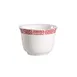 CAC China 105-55 Red/Bone White Tea Cup, 5 oz, 3" Dia x 2-1/4" H, Dishwasher Safe - 1 Dozen 1 image