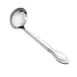 CAC China 3023-37 Louvre Ladle, 2 oz., 9-1/4", 18/0 Stainless Steel, Extra Heavy Weight, One-Piece 1 image