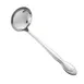 CAC China 3023-38 Louvre Ladle, 4 oz., 11-1/2", 18/0 Stainless Steel, Extra Heavy Weight 1 image