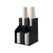 CAC China ACO2-2A Cup And Lid Organizer, 2-Tier, 2-Stack, Acrylic, Black, BPA Free 2 image