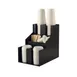 CAC China ACO3-2C Cup And Lid Organizer, 3-Tier 2-Stack, Acrylic, Black, BPA Free 2 image