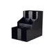 CAC China ACO3-2C Cup And Lid Organizer, 3-Tier 2-Stack, Acrylic, Black, BPA Free 1 image