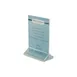 CAC China ACTH-64 Menu Card Holder, 4" W x 6" H Acrylic BPA-Free Tabletop Stand 2 image