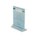 CAC China ACTH-75 Menu Card Holder, 5" W x 7" H Acrylic BPA-Free, Height 7"-9", Certified 29226 - 2 image