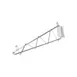 CAC China ACWS-24BR Chrome-Plated Wall Bracket for ACWS-24 Series Restaurant Shelving 1 image