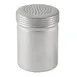 CAC China ADRE-10 Dredge, 10‑Ounce Aluminum Cheese Shaker, Silver Finish, Perforated Medium Top, No Handle 1 image