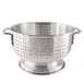 CAC China ALCL-08SH Colander, 8 qt., 12" dia., Round, Flat Handles, Footed, Aluminum 1 image
