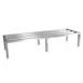 CAC China ALDR-2060E Vented Dunnage Rack, 60"L x 20"W x 8"H, 1800 lbs, Heavy Duty Aluminum, NSF 1 image