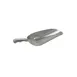 CAC China ALSC-12 Scoop, 12 oz., Curved Handle, Aluminum, NSF - Hand Wash Only 1 image