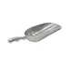 CAC China ALSC-24 Ice Scoop, 24 oz., Curved Handle, Aluminum, NSF Approved 1 image