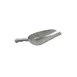 CAC China ALSC-5 Aluminum Ice Scoop, 5 oz., Curved Handle, Round Bottom 1 image