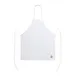 CAC China APBB-1W Chef's Pride Bib Apron, 26"W x 33"L, White, 65/35 Poly/Cotton 1 image