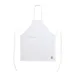 CAC China APBB-2WT Bib Apron, 26"W x 33"L, White, Poly/Cotton, 2 Pockets 1 image